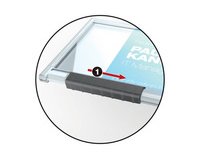 Porte-badge PUSHBOX TRIO, transparent