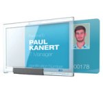 Porte-badge PUSHBOX TRIO, transparent