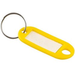 De_porte-cles avec anneau, diametre: 18 mm, assorti