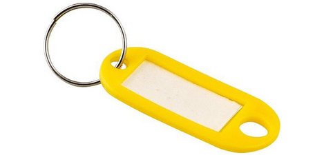 Porte-clés avec anneau, diamètre: 18 mm, assorti