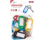 Porte-clés avec anneau, diamètre: 18 mm, assorti