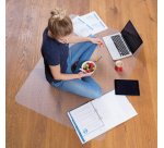 Tapis de protection pour sols durs, transparent