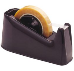 Plakbandhouder voor bureau Classique, zonder tape, zwart