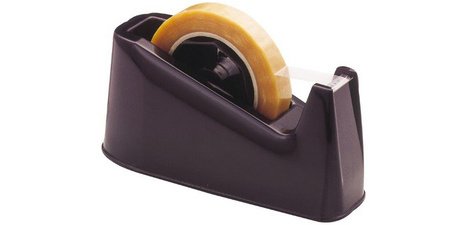 Klebebandspender für Schreibtisch Klassisch, ohne Band, schwarz