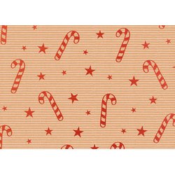 Papier cadeau de Noël 'Sucre d'orge Xmas'
