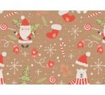 Papier cadeau de Noël 'Crazy Christmas'