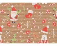 Papier cadeau de Noël 'Crazy Christmas'