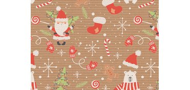 Papier cadeau de Noël 'Crazy Christmas'