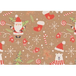 Papier cadeau de Noël 'Crazy Christmas'