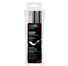 Marqueur à pigment PCF-350, étui de 3, assorti