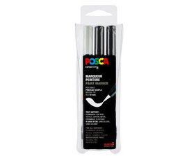 Marqueur à pigment PCF-350, étui de 3, assorti