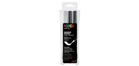 Marqueur à pigment PCF-350, étui de 3, assorti