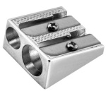 Taille-crayons double en métal 'TAILL'DUO', biseauté