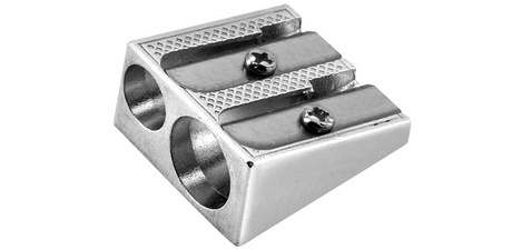 Double metal pencil sharpener 'TAILL'DUO', beveled