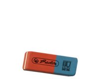 Gomme en caoutchouc naturel, couleur: bleu/rouge