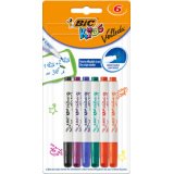 En_rotulador bic kids velleda para pizarra blister de 6 unidades colores surtidos