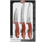 Set de couteaux, 3 pièces, rouge