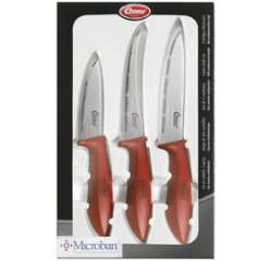 Set de couteaux, 3 pièces, rouge