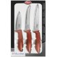Set de couteaux, 3 pièces, rouge