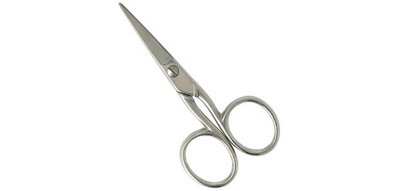 Weaver's scissors, pointed, length: 105 mm