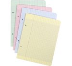 Feuillets mobiles, 170 x 220mm, seyès,assorti