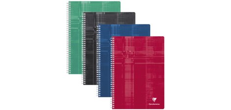 Cahier reliure intégrale A4 224 pages petits carreaux - Assortis