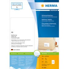 Etiquette universelle PREMIUM, 105 x 148 mm, blanc