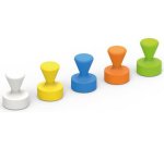 Aimant néodyme, quille, diamètre: 12 mm, couleurs