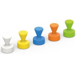 Aimant néodyme, quille, diamètre: 12 mm, couleurs