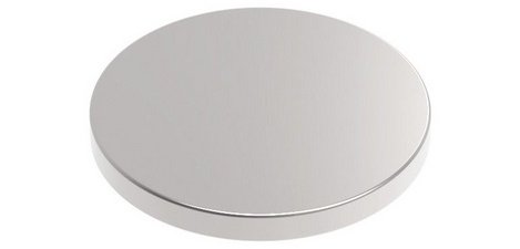 Aimant néodyme, diamètre: 10 x (H)3 mm, nickel
