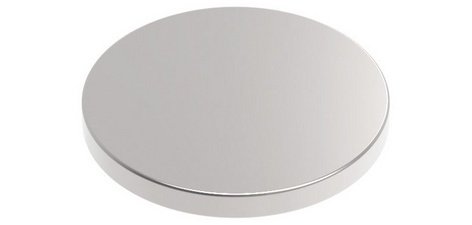 Aimant néodyme, diamètre: 10 x (H)3 mm, nickel