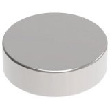 Aimant néodyme en forme de pastille, 8 mm, argent
