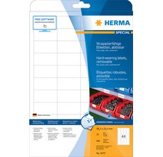 Etiket HERMA 4575 99.1x67.7mm folie wit 160 etiketten