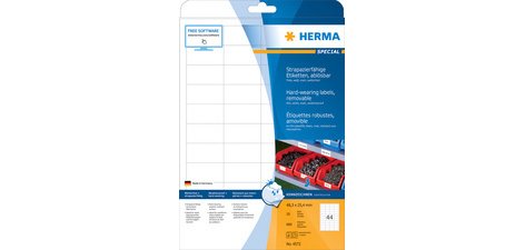 Etiquette film SPECIAL, 48,3 x 25,4 mm, enlevable