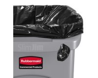 Collecteur de déchets Slim Jim, 87 litres, noir