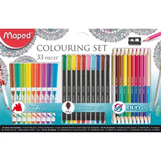 Coffret Maped color peps glittering feutres et crayons 31 pièces neuf