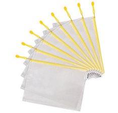 by tarifold Pochette à zip ZIPPER, A4, PVC, bleu