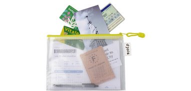 by tarifold Zipper Pouch, A4, PVC, Blue