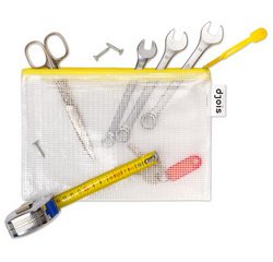 by tarifold Pochette à zip ZIPPER, A5, PVC, bleu