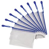 djois by  Pochette à zip ZIPPER, A6, PVC, bleu