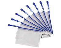 by tarifold Pochette à zip ZIPPER, A6, PVC, bleu