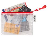 by tarifold Pochette à zip ZIPPER, A6, PVC, bleu