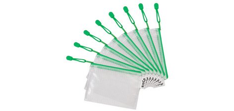 Zipper zip pocket, A6 size, PVC