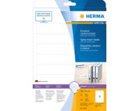 Etiquette dos de classeur amovible, 54 x 190 mm, blanc