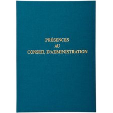 Registre présence conseils d'administration Exacompta 71E 29,7 x 21 cm100 pages.