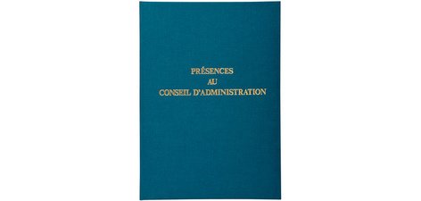 Register 29,7x21cm - Aanwezigheden raad van bestuur 100 pagina's