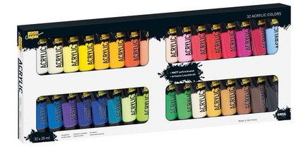 Peinture acrylique SOLO Goya Acrylic, 20ml, kit de 32
