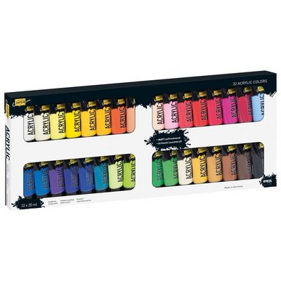 Peinture acrylique SOLO Goya Acrylic, 20ml, kit de 32