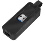 Adaptateur USB 3.0 vers Gigabit Ethernet, noir