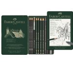 FABER-CASTELL Kit PITT GRAPHITE petit, étui de 9 pièces